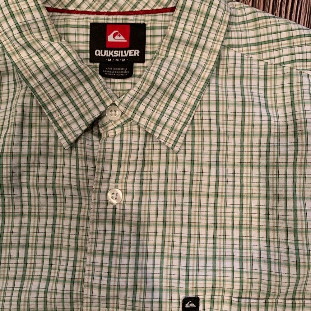 Bundle Of 2 Quicksilver Button-Down Shirts Size M - image 3